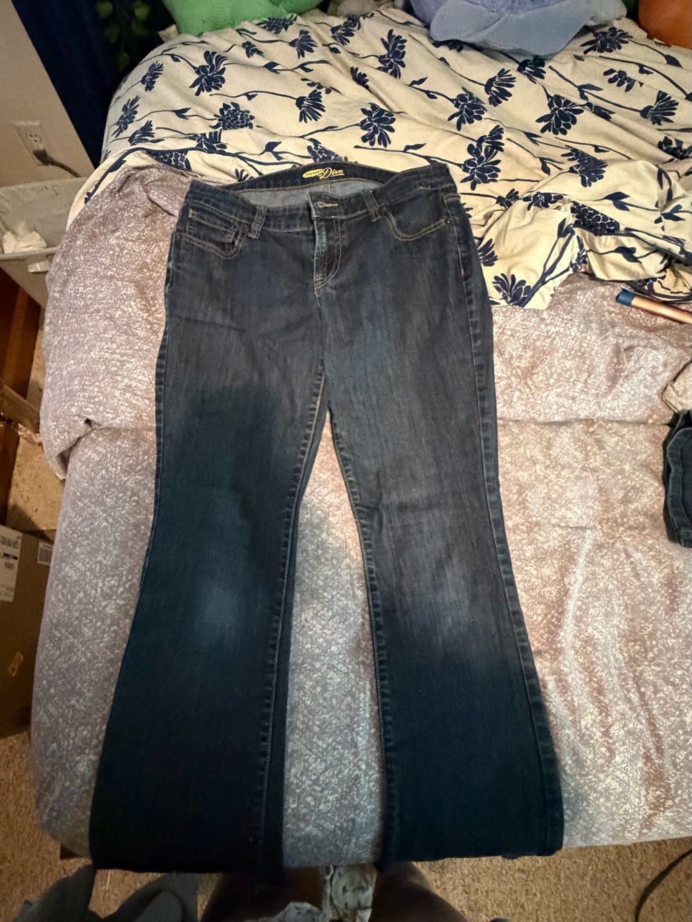 Old Navy Dark Blue Low Rise Flare Jeans